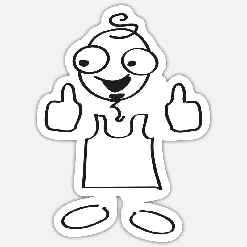 Sticker Größe S (10 x 10 cm) - 