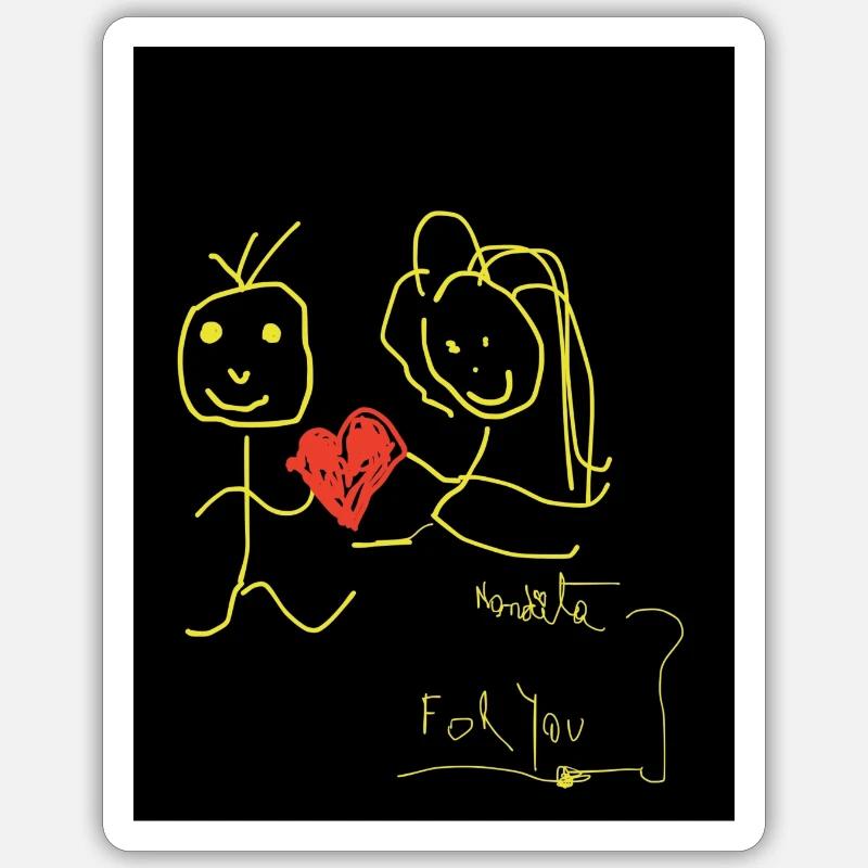 For you design - Sticker taille S (10 x 10 cm) - blanc mat