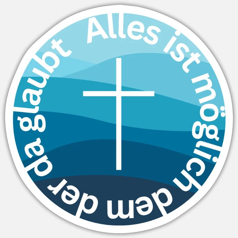Alles ist möglich 2 - Sticker Größe S (10 x 10 cm) - Mattweiß