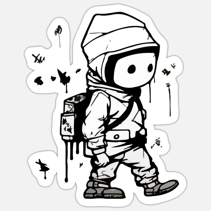 Sticker størrelse S (10 x 10 cm) - 