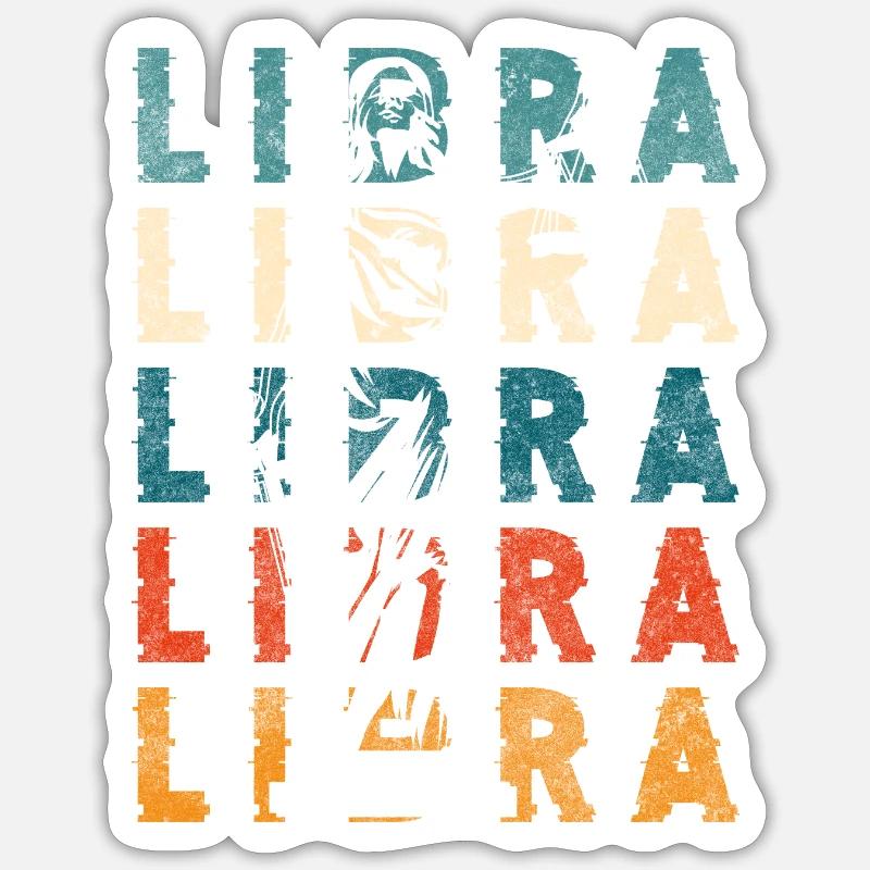 Sternzeichen Astro Eigenschaften Sticker Größe S (10 x 10 cm)