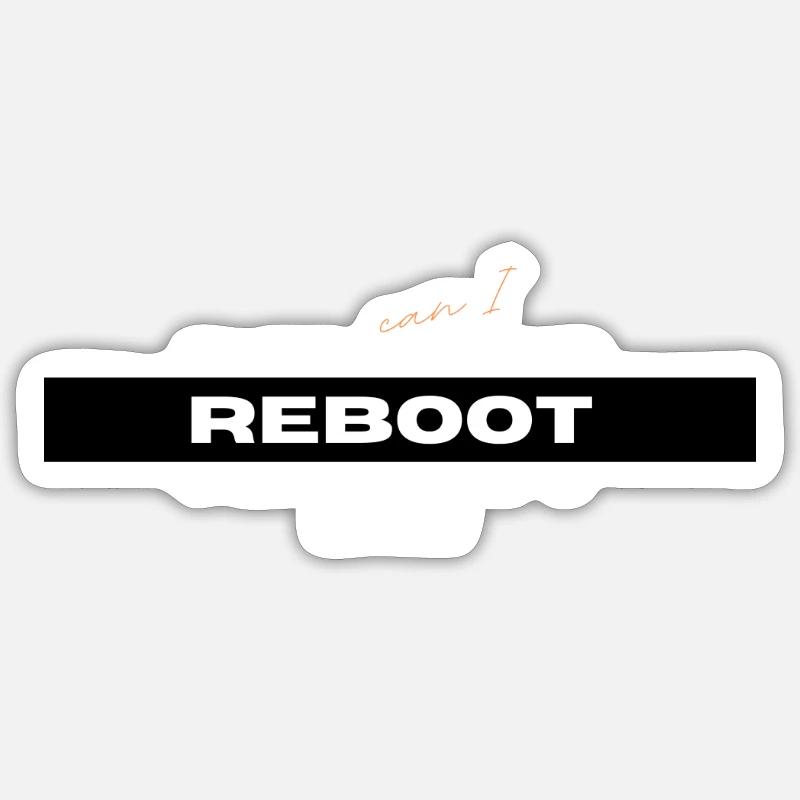Computerfreaks t-shirt - Sticker Größe S (10 x 10 cm) - Mattweiß
