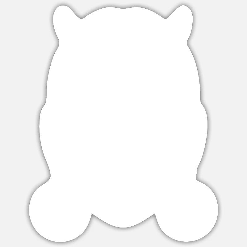 BLACKOLIVE 3 - Sticker Größe S (10 x 10 cm) - Mattweiß