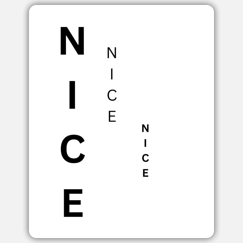 N I C E Sticker Größe S (10 x 10 cm)