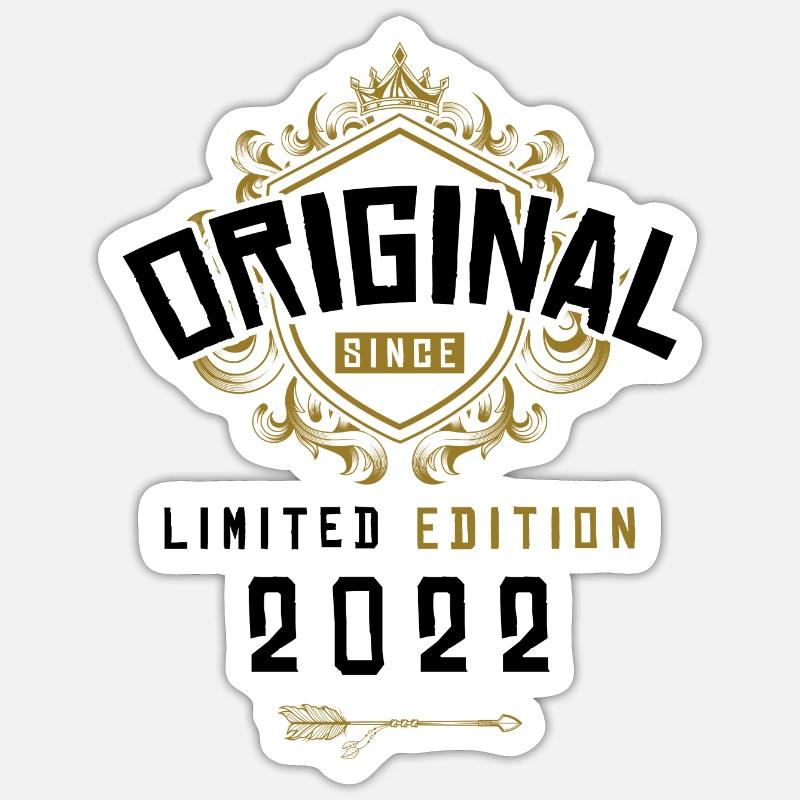 Anniversaire édition limitée 2022 - Sticker taille S (10 x 10 cm) - blanc mat