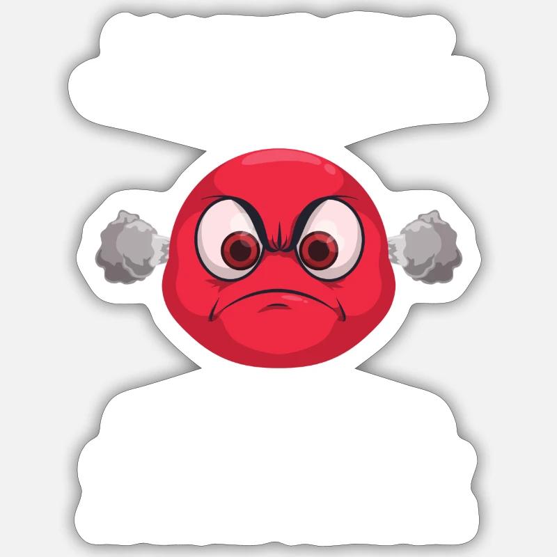 Claquer la gueule. Cadeau Humour Sticker taille S (10 x 10 cm)