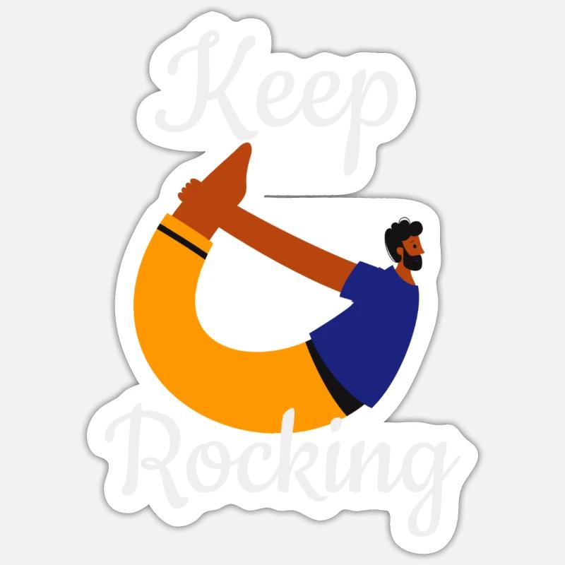 Keep Rocking Sticker size S (10 x 10 cm)