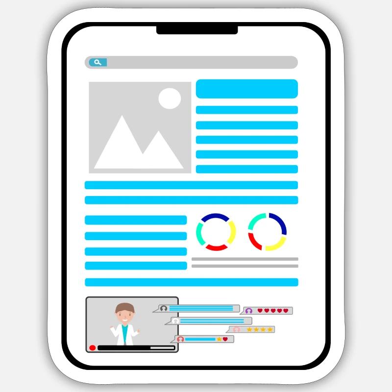 Tablet Sticker Größe S (10 x 10 cm)