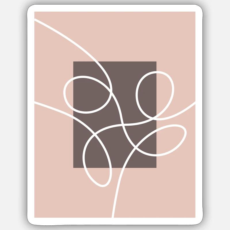 Conception abstraite Sticker taille S (10 x 10 cm)