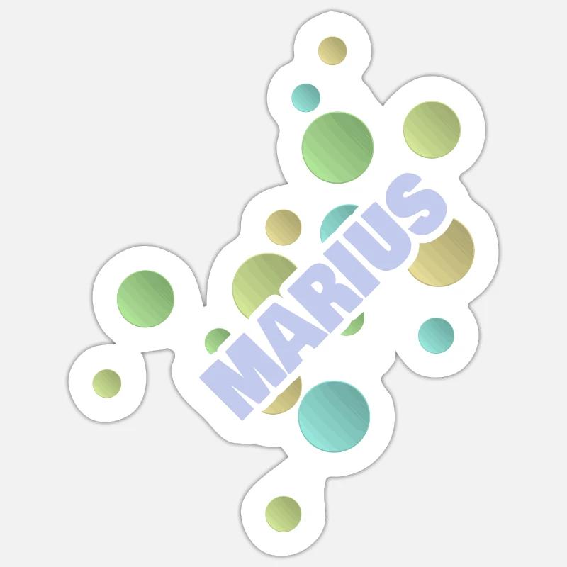 Université des sciences appliquées Marius - Sticker taille S (10 x 10 cm) - blanc mat