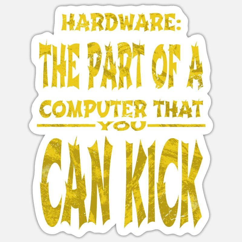 Informatique Informatique Humour Idée présente - Sticker taille S (10 x 10 cm) - blanc mat