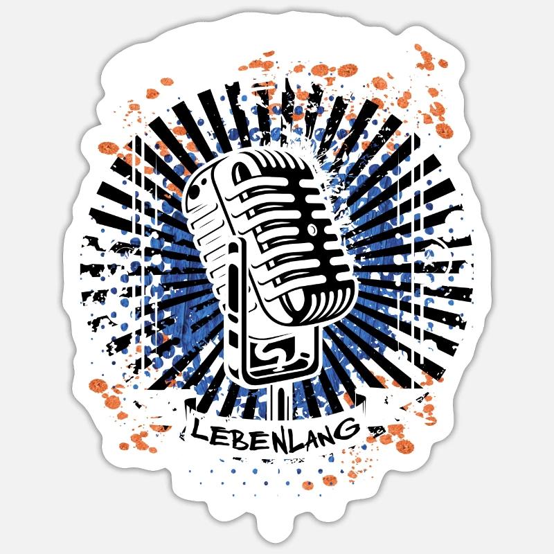 Slice11 - Sticker Größe S (10 x 10 cm) - Mattweiß