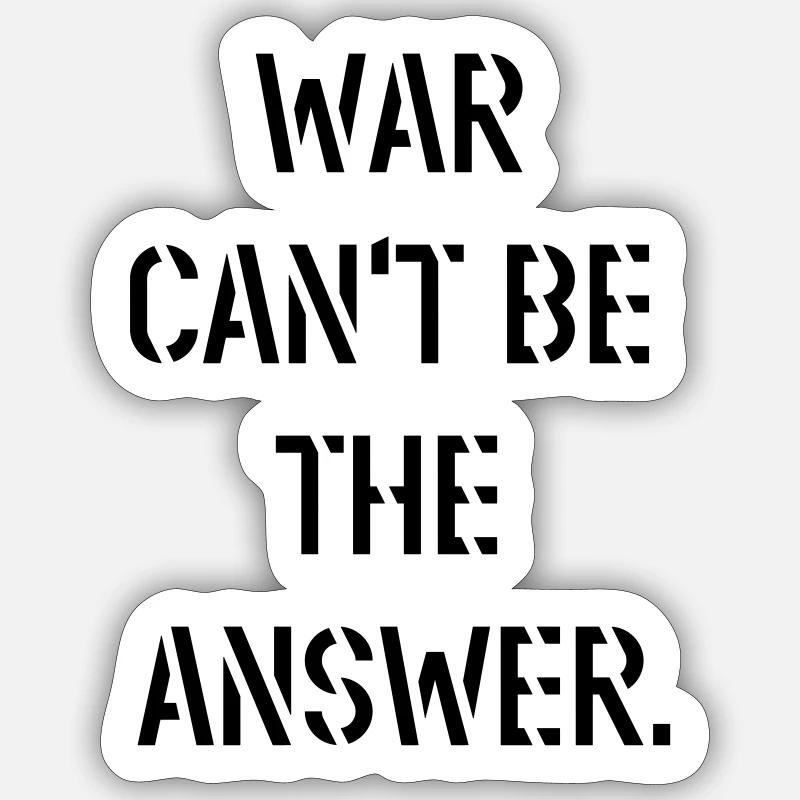 gegen krieg frieden statement demo Sticker Größe S (10 x 10 cm)