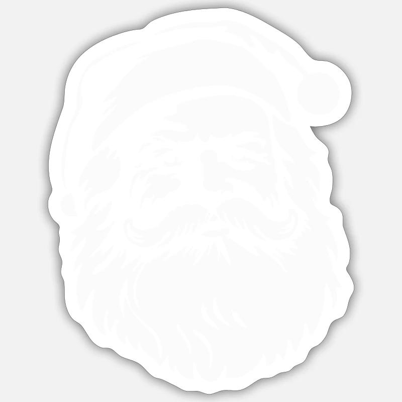 Joyeux Saint Nick, Père Noël Sticker taille S (10 x 10 cm)