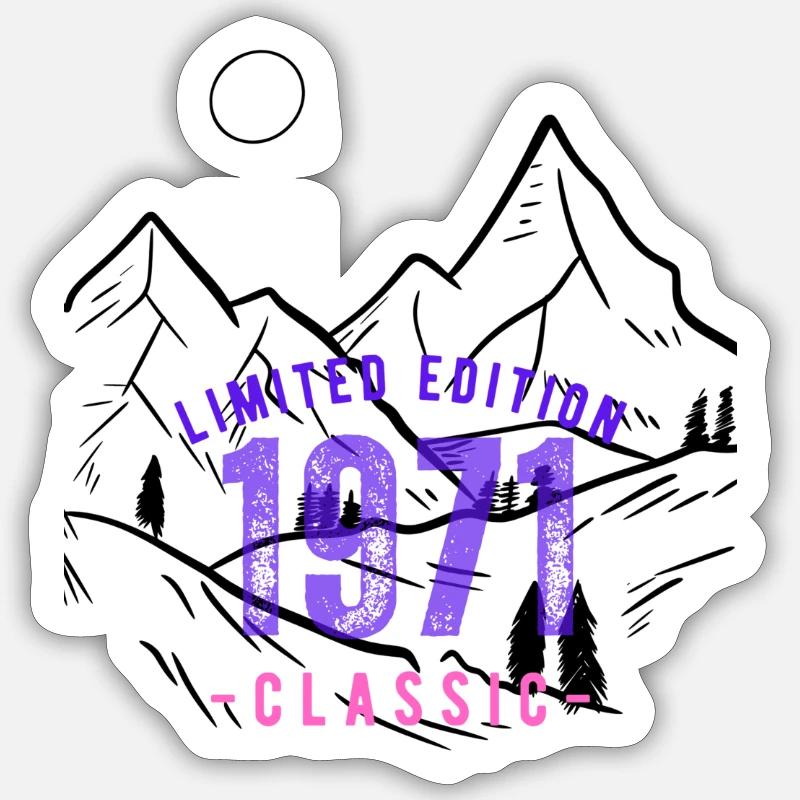 1971 - Sticker Größe S (10 x 10 cm) - Mattweiß