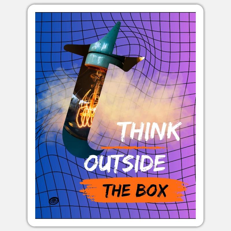 Think Sticker size S (10 x 10 cm)