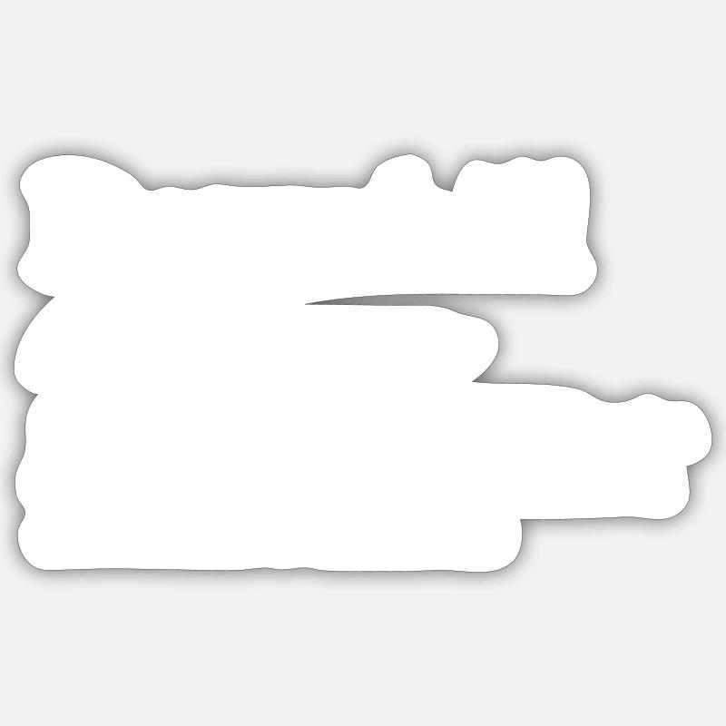 Downhill VTT DH VTT Idée Cadeau Mots - Sticker taille S (10 x 10 cm) - blanc mat