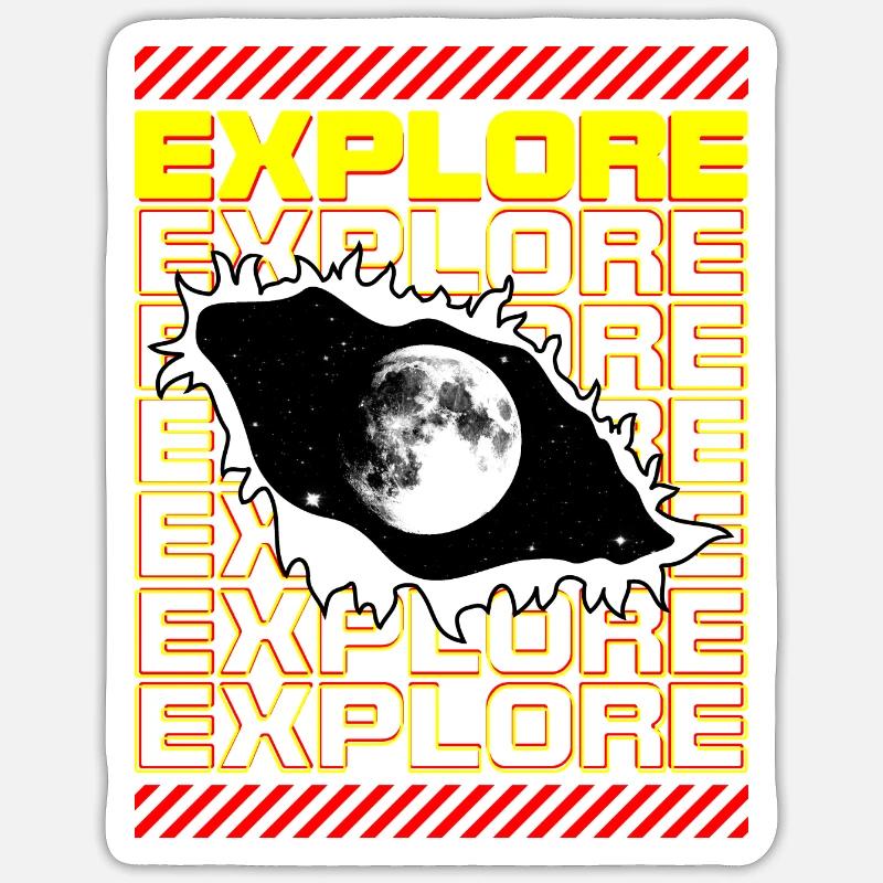 SPACE Explorer Sticker size S (10 x 10 cm)