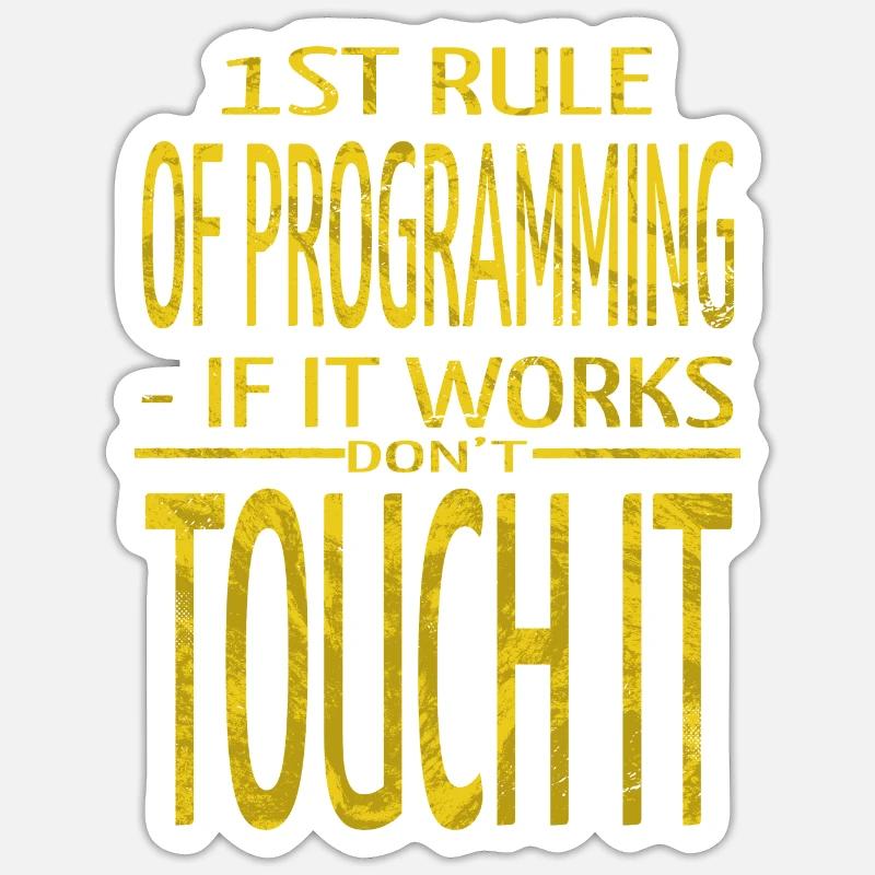 pc computer science funny sayings cool gift jokes Sticker Größe S (10 x 10 cm)