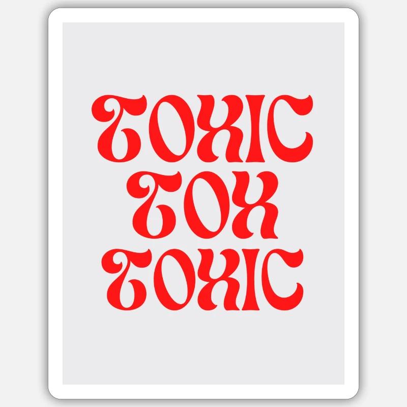 Giftiger Tox Sticker Größe S (10 x 10 cm)