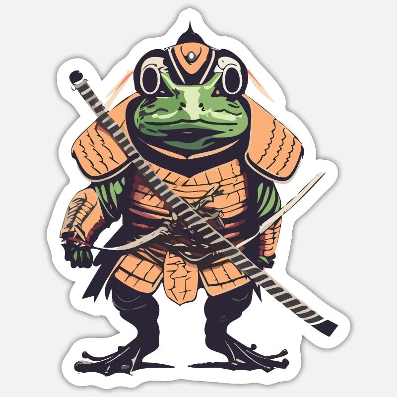 Frog Archer - Sticker size S (10 x 10 cm) - white matte