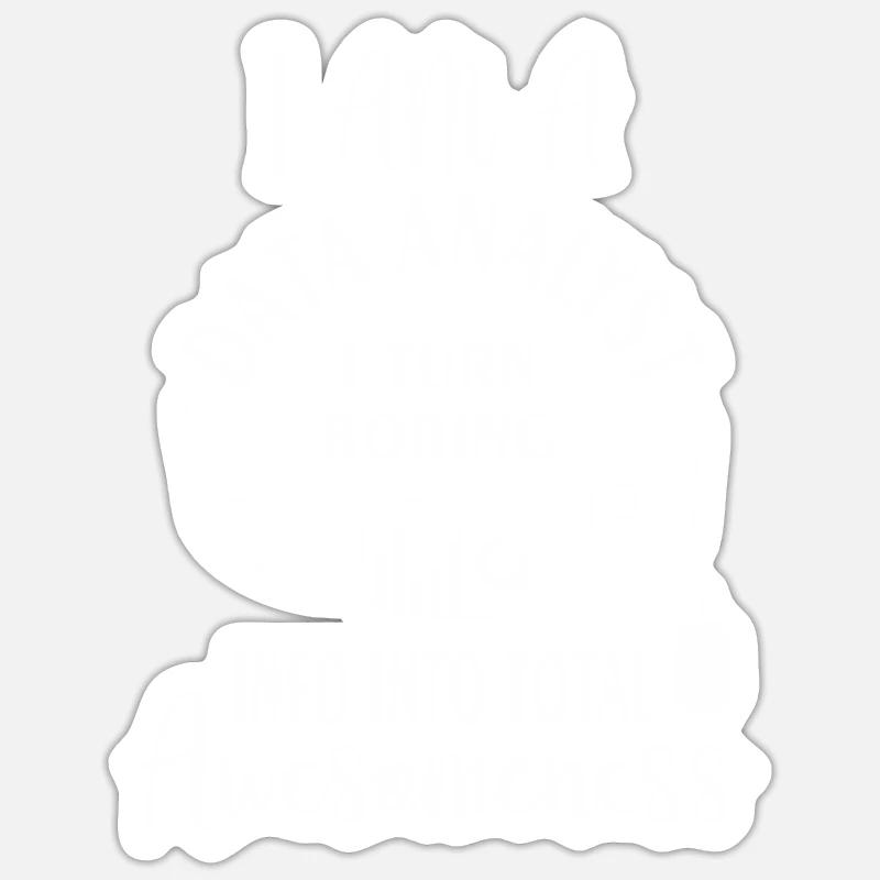 I am a data analyst i turn boring info into total Sticker size S (10 x 10 cm)