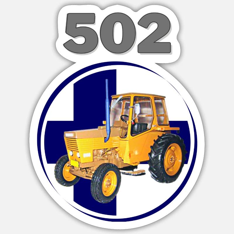 502 - Sticker size S (10 x 10 cm) - white matte