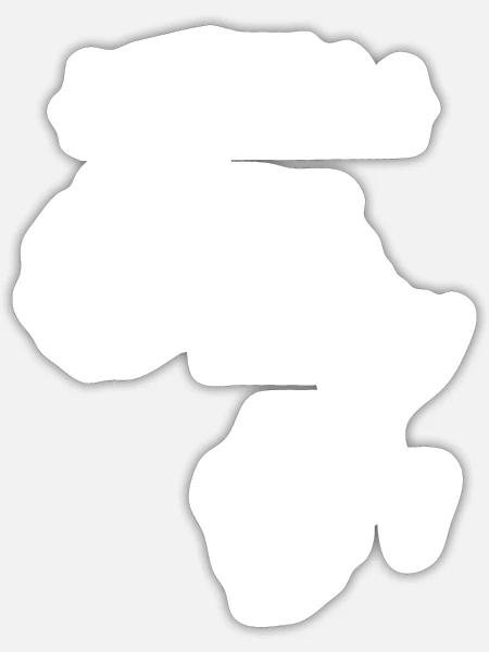 Africa Afrika - Sticker Größe S (10 x 10 cm) - Mattweiß