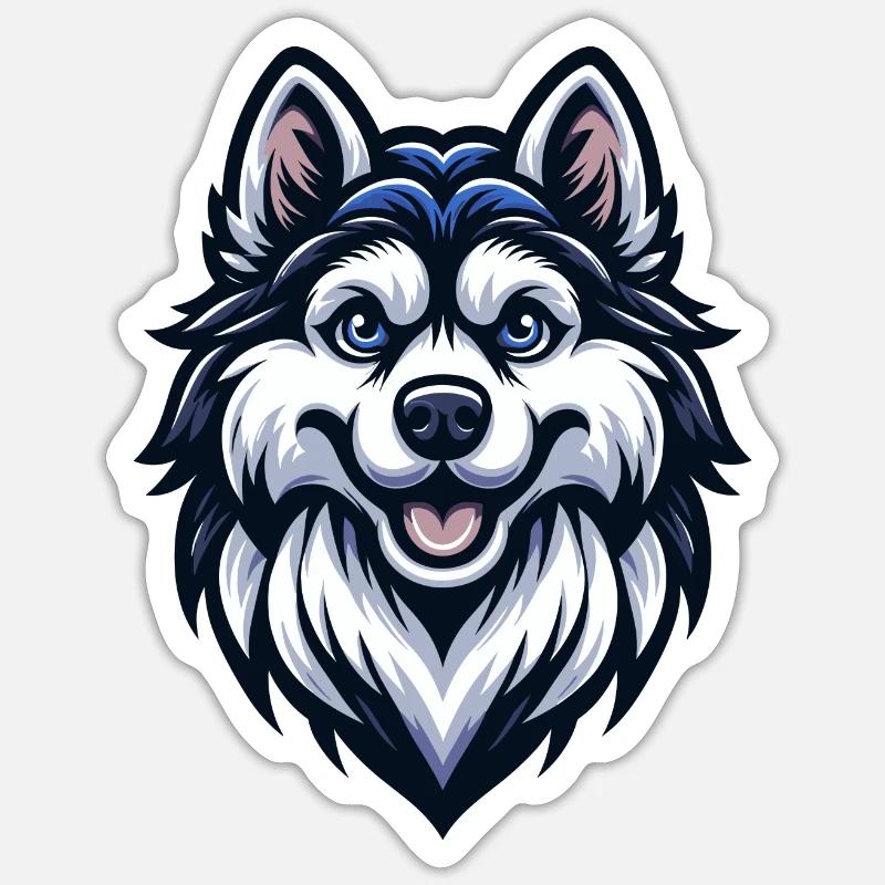 Cute Wolf - Sticker size S (10 x 10 cm) - white matte