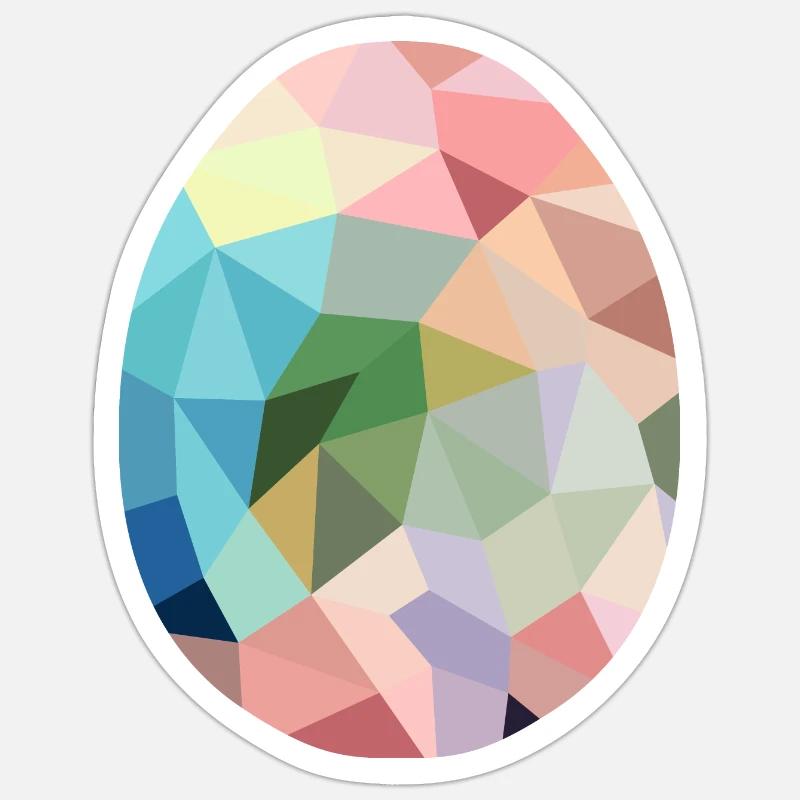 Easter egg Sticker size S (10 x 10 cm)