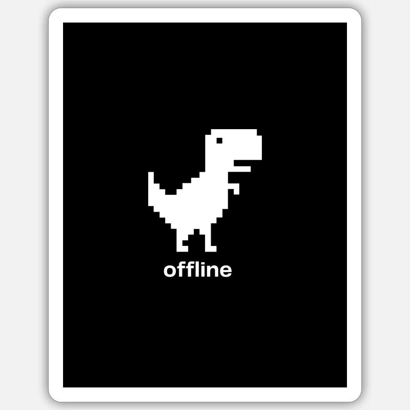 offline Sticker Größe S (10 x 10 cm)