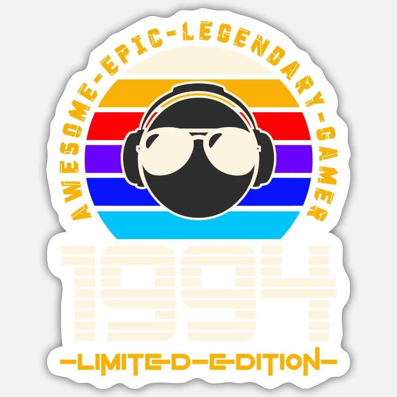 1994 - Sticker size S (10 x 10 cm) - white matte