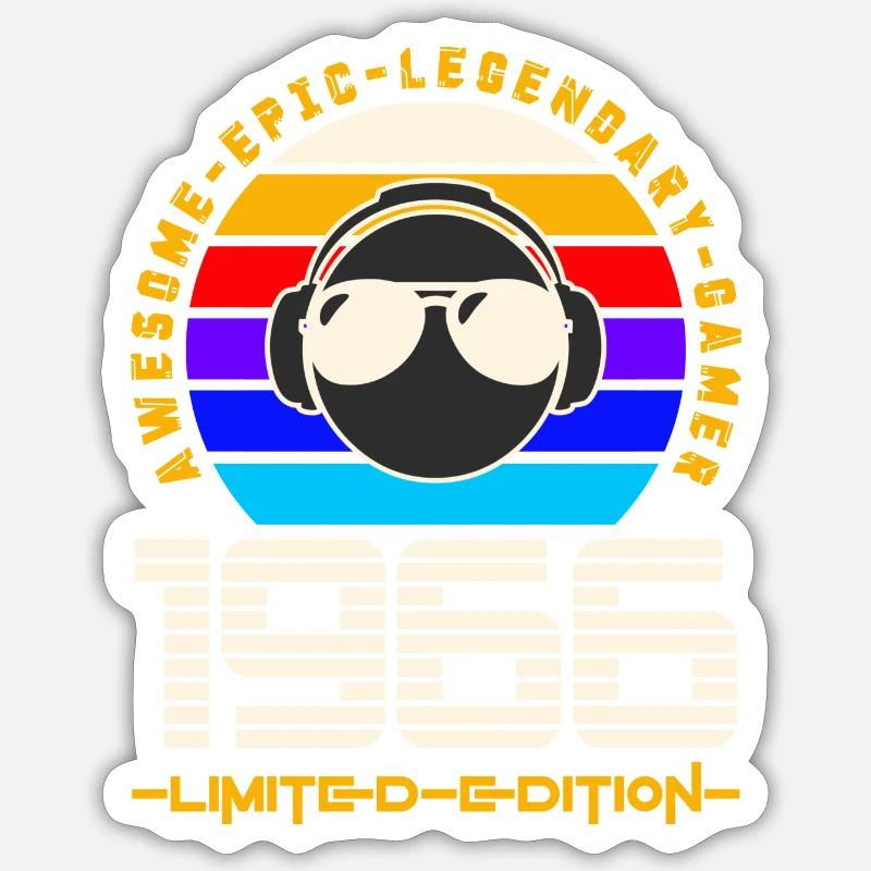 1966 - Sticker Größe S (10 x 10 cm) - Mattweiß