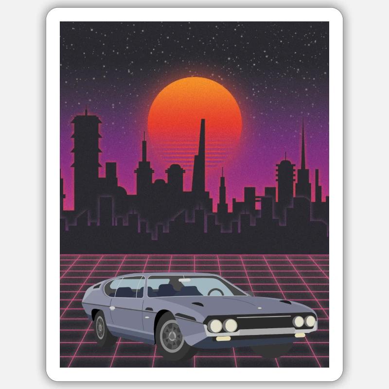 Auto - Sticker Größe S (10 x 10 cm) - Mattweiß