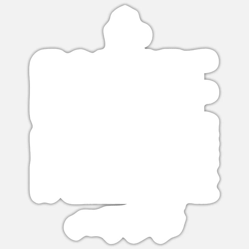 Nachtschicht - Sticker Größe S (10 x 10 cm) - Mattweiß