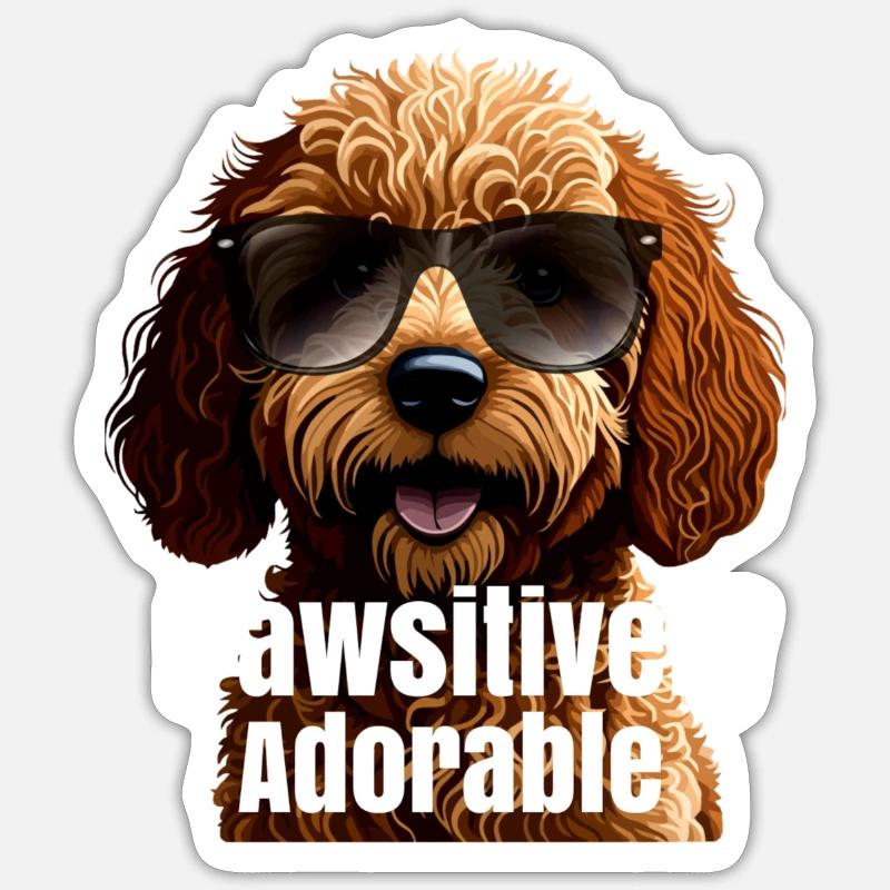 Pawsitively Adorable - Sticker size S (10 x 10 cm) - white matte