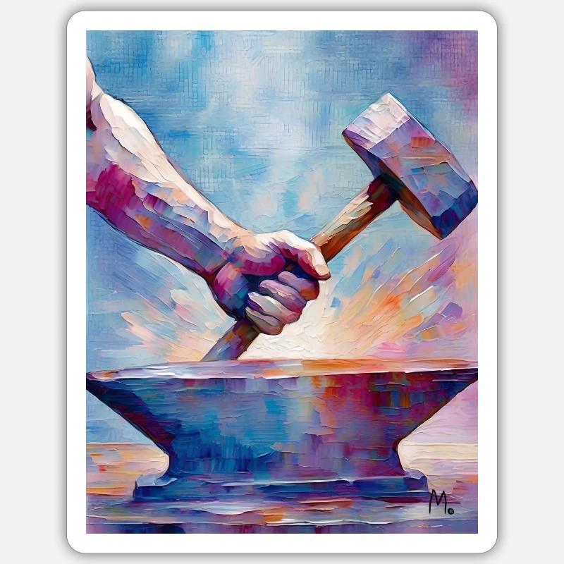 Amidon - Sticker taille S (10 x 10 cm) - blanc mat
