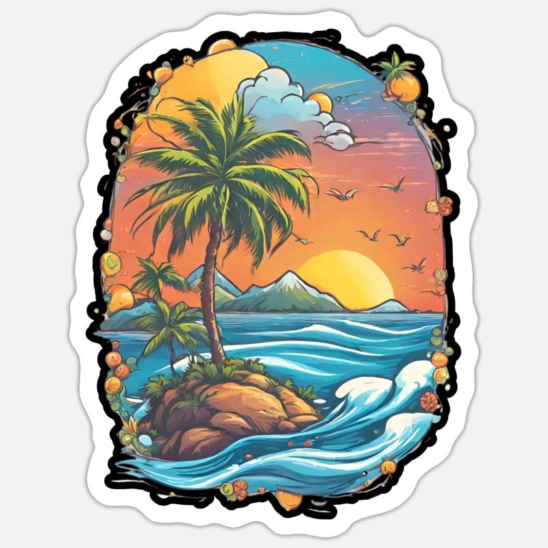 disque vinyle - Sticker taille S (10 x 10 cm) - blanc mat