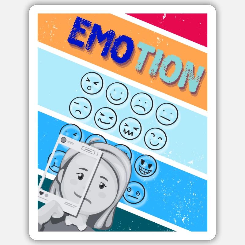 EMOtion Emotions Sticker size S (10 x 10 cm)