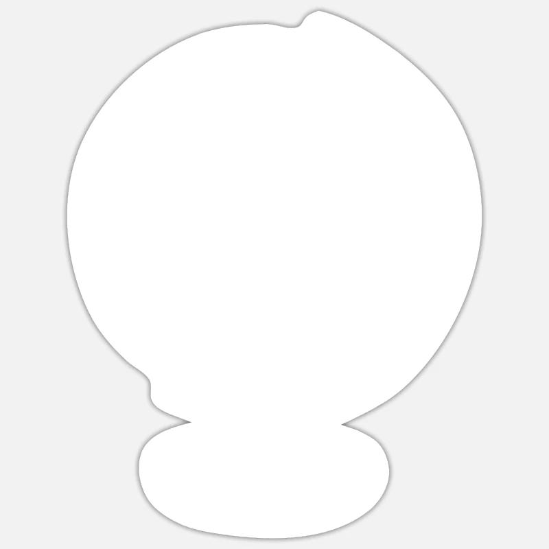 Globe Hand Drawn - Sticker size S (10 x 10 cm) - white matte