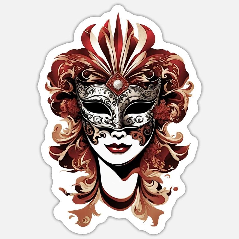 Carnaval Sticker taille S (10 x 10 cm)