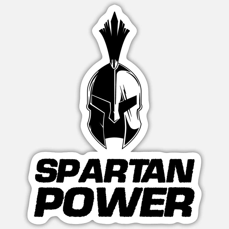 Puissance spartiate Sticker taille S (10 x 10 cm)