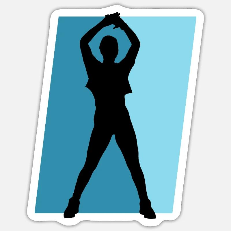 Aérobic Cardio Training - Sticker taille S (10 x 10 cm) - blanc mat