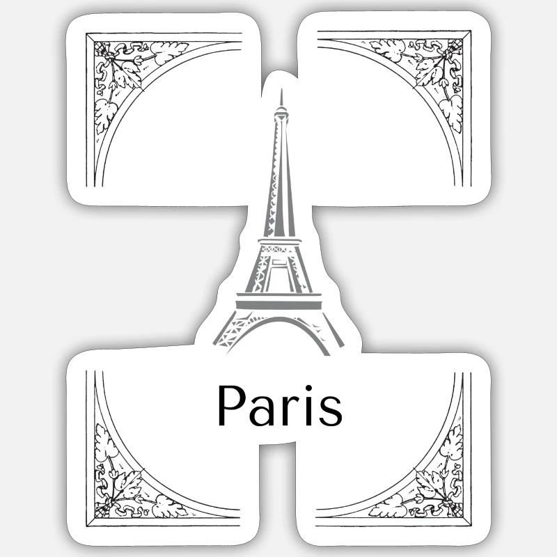 Paris Sticker size S (10 x 10 cm)