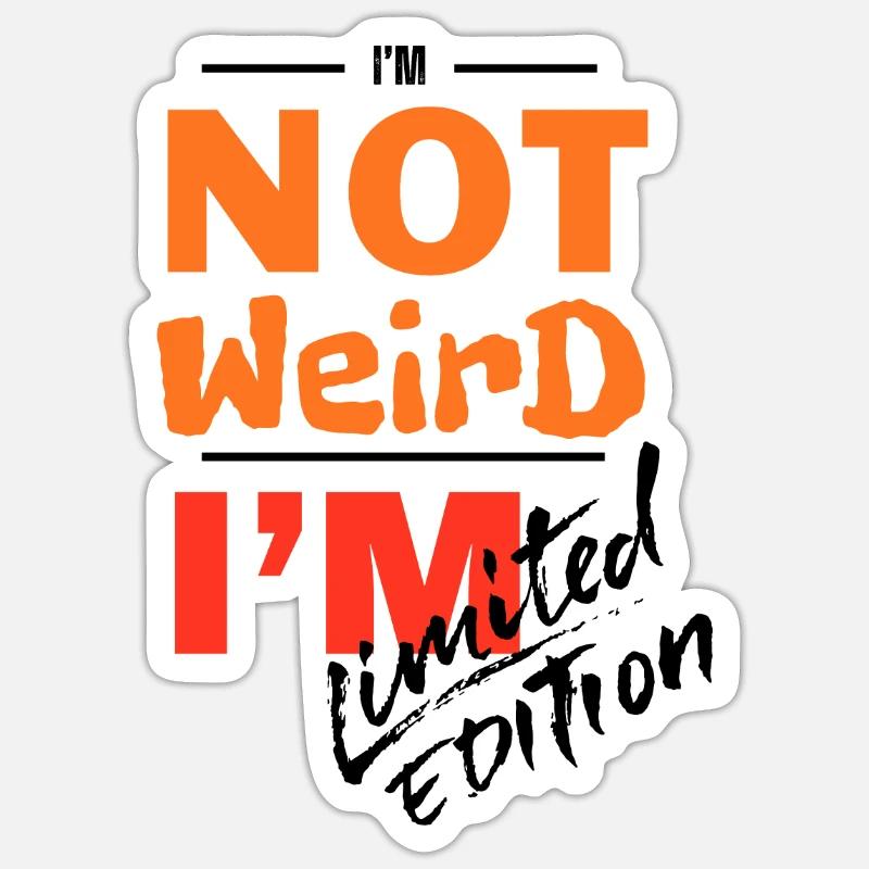 Pas bizarre, je suis Bold Gradient Sticker taille S (10 x 10 cm)