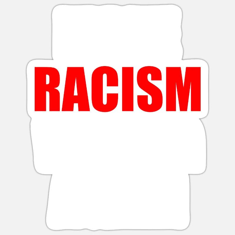 make racism wrong again - Sticker taille S (10 x 10 cm) - blanc mat