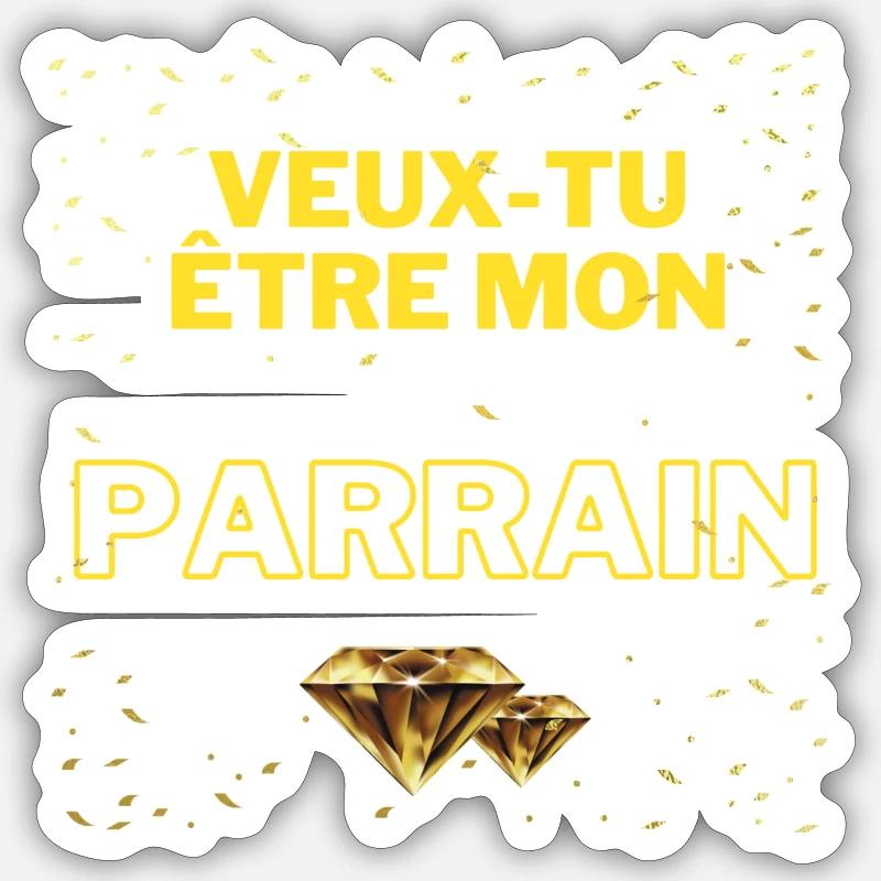 DEMANDE PARRAIN Sticker taille S (10 x 10 cm)