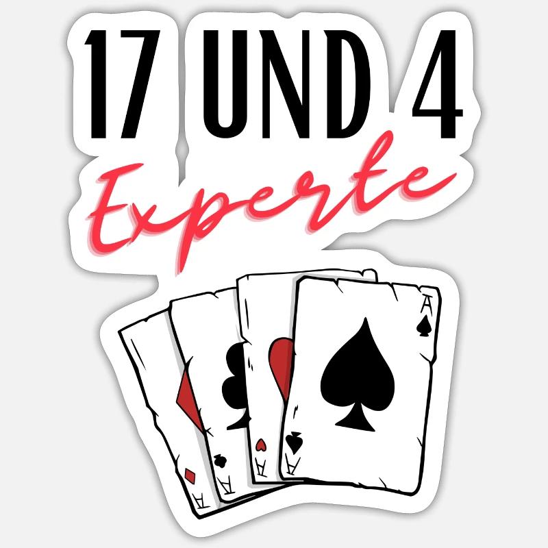 17 und 4 Experte Sticker Größe S (10 x 10 cm)