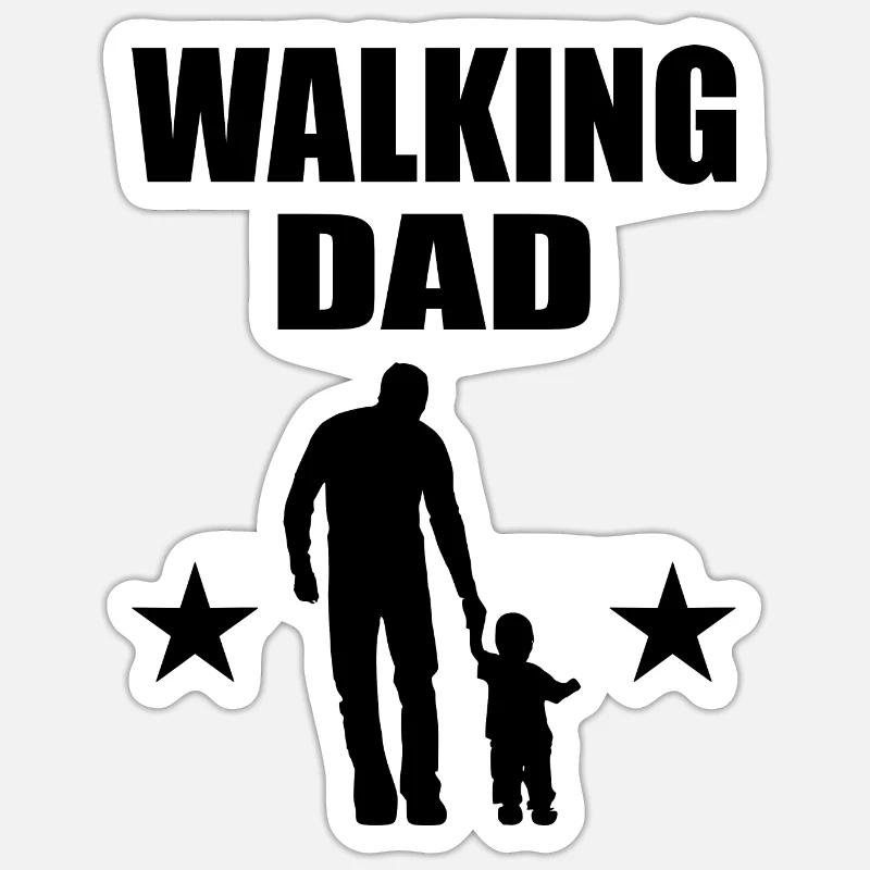 Papa - Sticker Größe S (10 x 10 cm) - Mattweiß