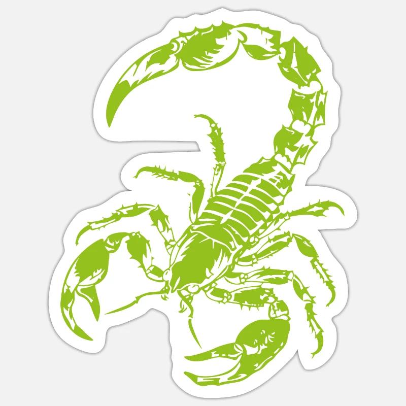 Scorpion - Sticker size S (10 x 10 cm) - white matte